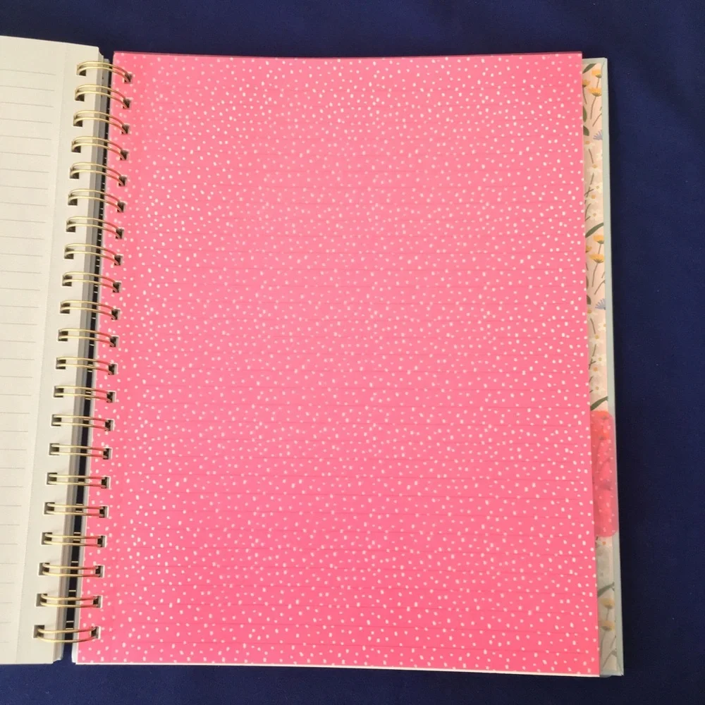 Flowers and Books Spiral Notebook
